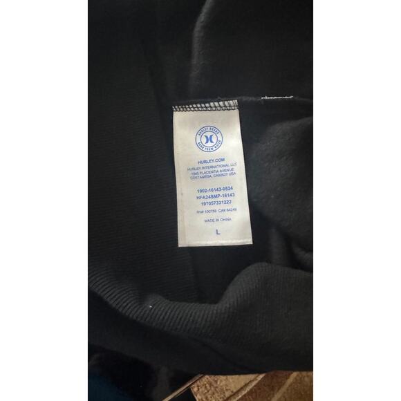 Hurley Freedom Company Black Hoodie Pullover Sweatshirt NWT Size L - Picture 8 of 16